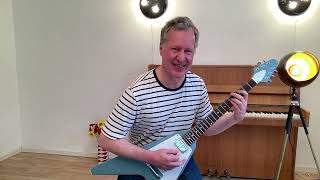 Antisocial by Trust Norbert quotNonoquot Krief  Guitar Tutorial  Gibson Flying V Maui Blue [upl. by Lanti]