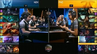 H2K vs FNC Game 3 Highlights  H2K vs FNATIC EU LCS PLAYOFFS QUARTERFINAL 2 Summer 2016 [upl. by Reklaw970]