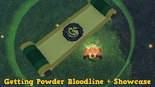 Getting New Powder Bloodline Boss Drop  Showcase  Roblox Shindo Life [upl. by Longfellow532]