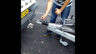 BE Towing with a trailer test  RecouplingUncoupling 2021 [upl. by Adikram696]