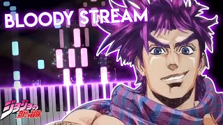 BLOODY STREAM  JoJos Bizarre Adventure OP 2  Coda piano [upl. by Ahsinehs]