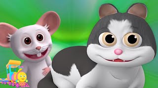 Meow Meow Billi Karti म्याऊं म्याऊं बिल्ली करती Hindi Cartoon and Rhymes for Babies [upl. by Wyn]