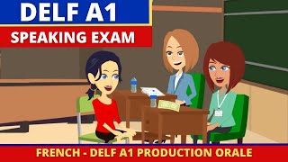 DELF A1 Production orale  French Speaking Exam Practice Preparation for Beginners [upl. by Yelah]