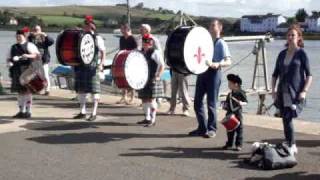 Bideford Festival of Piping and Drumming 2010  Busking on the Quay [upl. by Amlet633]