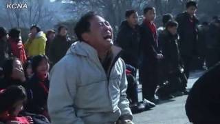 North Koreans mourn death of leader Kim JongIl [upl. by Freya]