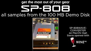 SP808 All samples from the 100MB Demo Disk in 1 video [upl. by Nylecsoj]