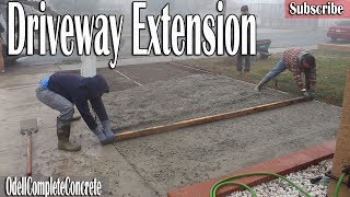 How to Extend amp Pour a Driveway Addition [upl. by Pembrook48]