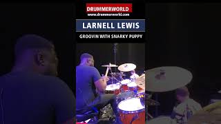 Larnell Lewis Groovin with Snarky Puppy  SHORT  larnelllewis drummerworld [upl. by Hillari]