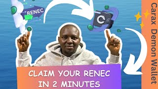 See How to Claim Your Renec to Carax Wallet [upl. by Kunkle850]