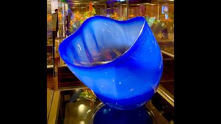 🇲🇴澳門美高梅酒店玻璃水晶吊燈藝術裝飾欣賞 Macau MGM Hotel Dale Chihuly Glass Arts Sculptures Chandeliers Collection [upl. by Sonaj549]