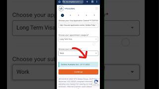 VFS Global Appointment Available vfsGlobalApoinment vfsglobal [upl. by Atinihc]