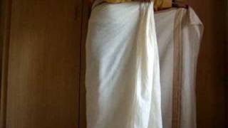 how to wear a mundu  south indian dhoti  wwwkeralastoresin [upl. by Arlyne]