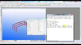 How to export Tekla Model to 3D AutoCAD and 3D dwg file [upl. by Ailec603]