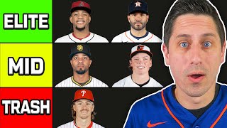 Ranking Every MLB Second Baseman Tier List [upl. by Lletniuq]