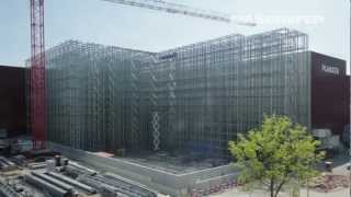 Construction of a Clad Rack High Bay Warehouse in Fast Motion [upl. by Pears100]