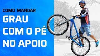 Como empinar de bike com o pé no pezinhopedaleiraapoio  Portal Wheeling [upl. by Aryahay847]