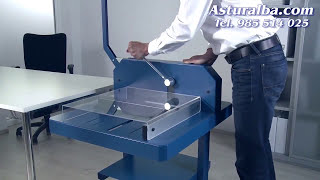 Guillotinas industriales para cortar papel Dahle 846 y 848  Asturalba [upl. by Sheelah]