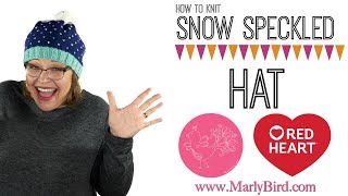 How to Knit Snow Speckled Hat [upl. by Brieta540]