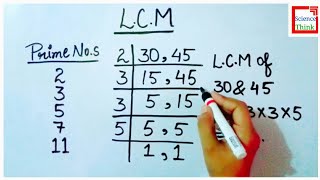 How to find LCM of Two Numbers in Hindi  by SCIENCE THINK [upl. by Nahsin]