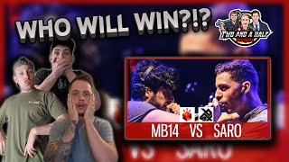 REACTION MB14 vs SARO  Grand Beatbox LOOPSTATION Battle 2017  SEMI FINAL [upl. by Acinomahs]