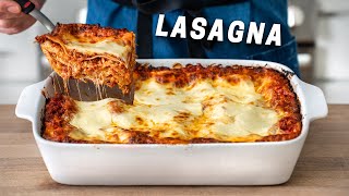 The Best CLASSIC Lasagna Recipe with EASY homemade ricotta [upl. by Zucker]