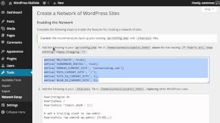 Creating a Subdomain MultiSite Network [upl. by Hardunn]