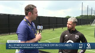 MLS AllStar team including FC Cincy players ready to go for match in Columbus [upl. by Mcmaster]