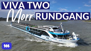 Viva Two MorrRundgang über das neue Flusskreuzfahrtschiff von VIVA Cruises [upl. by Nahsaj]