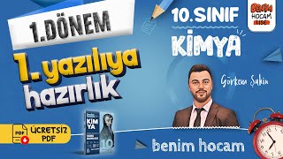 10Sınıf  Kimya  1Dönem  1Yazılıya Hazırlık  Görkem ŞAHİN [upl. by Crean]