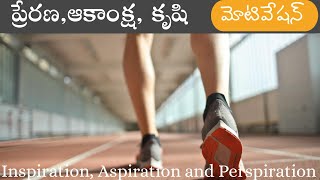 ప్రేరణఆకాంక్ష కృషి Inspiration Aspiration and Perspiration మోటివేషన్ [upl. by Aicinoid577]