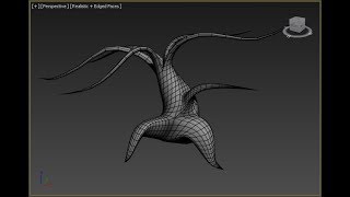 Tree base Scary tree Extrude Polygons Along Spline amp Inset Polygons [upl. by Sal938]