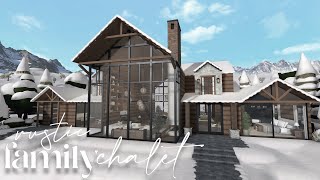 Bloxburg  Rustic Family Chalet  House Build [upl. by Estrella342]