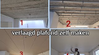 verlaagd plafond zelf maken  make your own false ceiling [upl. by Giustino]