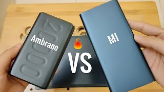 Ambrane Vs Mi powerbank Comparison  Hindi which one buy [upl. by Assirim979]