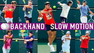 Backhand slow motion  Compilation 2023 [upl. by Helyn]