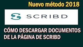 como bajar documentos de Scribd sin subir archivos [upl. by Repohtsirhc]