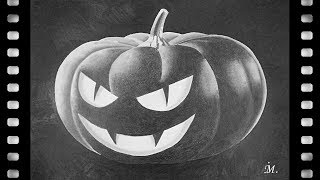 COMMENT DESSINER UNE CITROUILLE DHALLOWEEN [upl. by Beverlie]