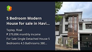 5 Bedroom Modern House for sale in Havila Township Taytay Rizal [upl. by Akital]