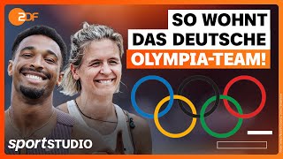 Exklusive Einblicke So sieht das Olympische Dorf von innen aus  Vlog  sportstudio [upl. by Nauqe896]