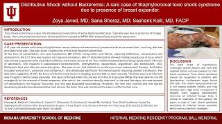 Distributive Shock without Bacteremia A rare case of Staphylococcal toxic shock syndrome [upl. by Edwyna929]