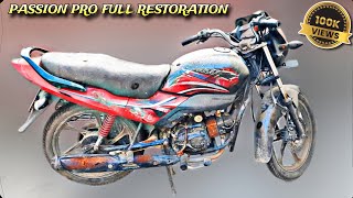 Passion Pro Bike Modified  Passion Pro Complete Bike Painting  Qamar Bike Restoration  QBR [upl. by Emolas331]