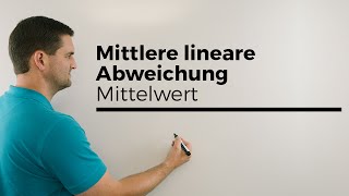 Mittlere lineare Abweichung vom Mittelwert Statistik  Mathe by Daniel Jung [upl. by Baum]