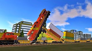 ALL CRASHES COMPILATION IN TRAIN AND RAIL YARD SIMULATOR  PART 01 [upl. by Kappenne]