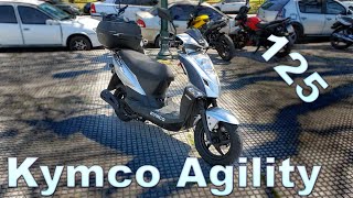 Review Kymco Agility 125 [upl. by Kcirdde]