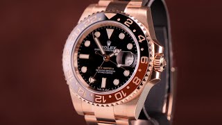 Rolex GMTMaster II Everose Gold Root Beer 126715CHNR  Should a sports watch be made in rose gold [upl. by Cyrille]