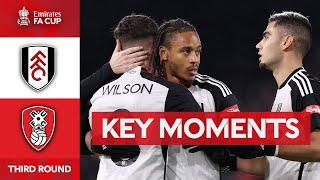 Fulham v Rotherham United  Key Moments  Third Round  Emirates FA Cup 202324 [upl. by Anelram896]