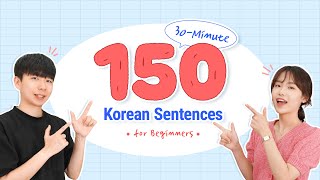 30 Minutes Listen to Korean on Your Commute  Korean Sentences for Beginners [upl. by Ludwigg]