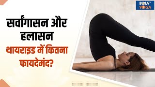 Yoga For Thyroid कंट्रोल में रहेंगे थायराइड के लक्षण करें सर्वांगासन और हलासन का अभ्यास [upl. by Cassil]