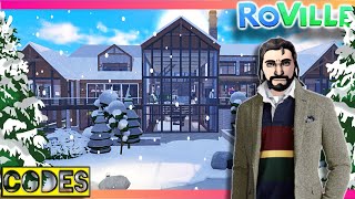 Chalet de LUJO AESTHETIC en la nieve ❗❗ Roville CODE Roblox [upl. by Varipapa203]