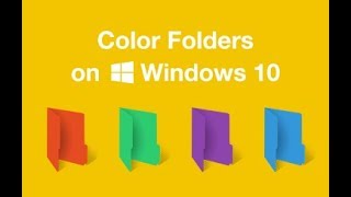 How To Change Folder Color Windows 107 [upl. by Ydnat712]